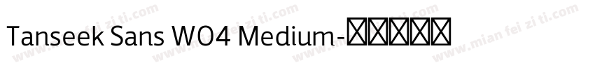 Tanseek Sans W04 Medium字体转换